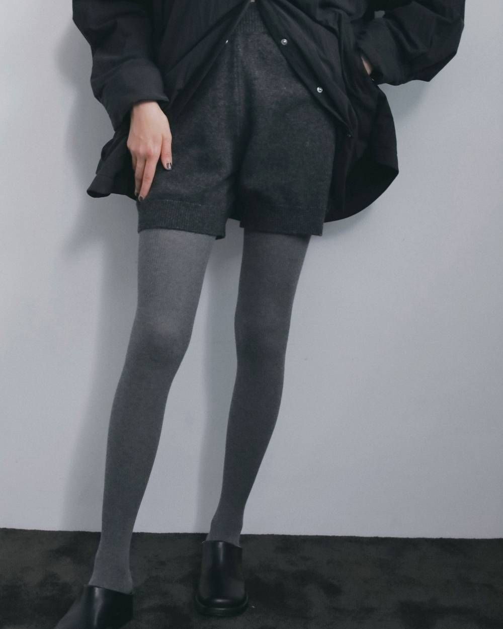 ウールニットブルマ (チャコールグレー) Wool Knit Bloomer (Charcoal gray) / 26AW 【6月29日まで期間限定予約】
