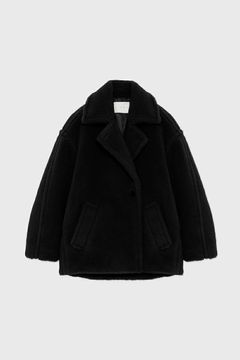 【24AW】BOA MIDDLE COAT / ボアミドルコート (ブラック)