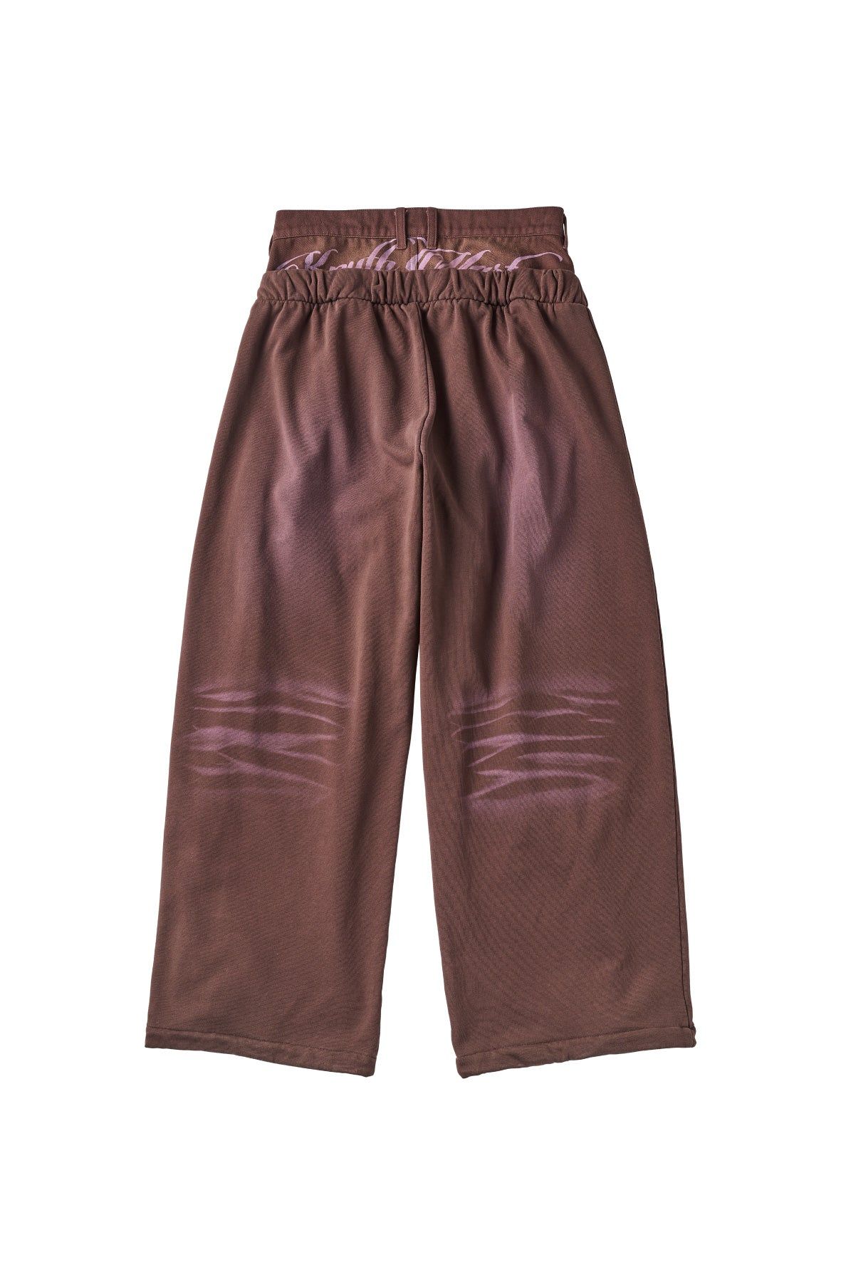 ダブルレイヤースウェットパンツ (ブラウン) double-layer sweatpants (Brown) /  26SS