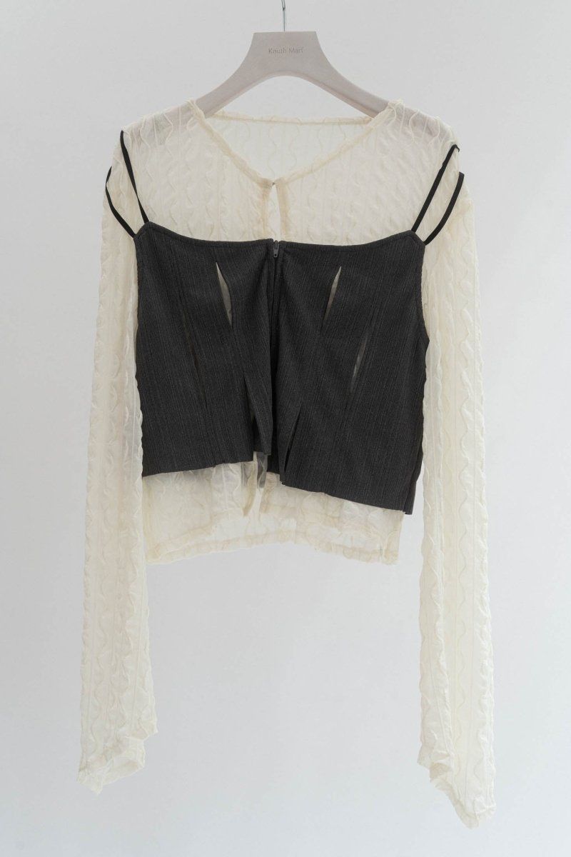 Knuth Marf - layered sheer tops / レイヤードシアートップス Knuth Marf - layered sheer tops / レイヤードシアートップス