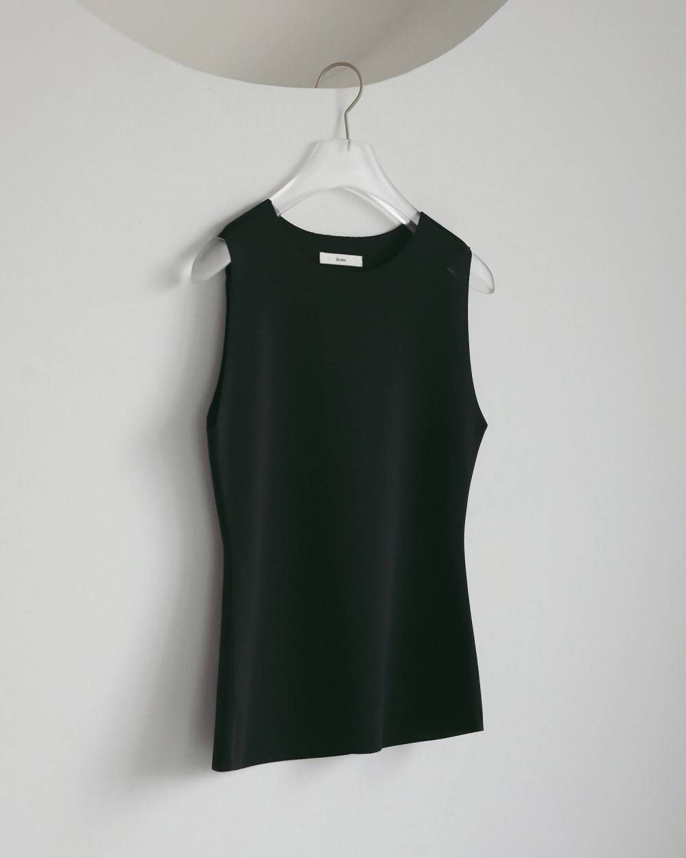 ジョーゼットタンクトップ (ブラック) Sleeveless Georgette Tanktop (Black) / 27SS