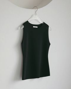 ジョーゼットタンクトップ (ブラック) Sleeveless Georgette Tanktop (Black) / 27SS