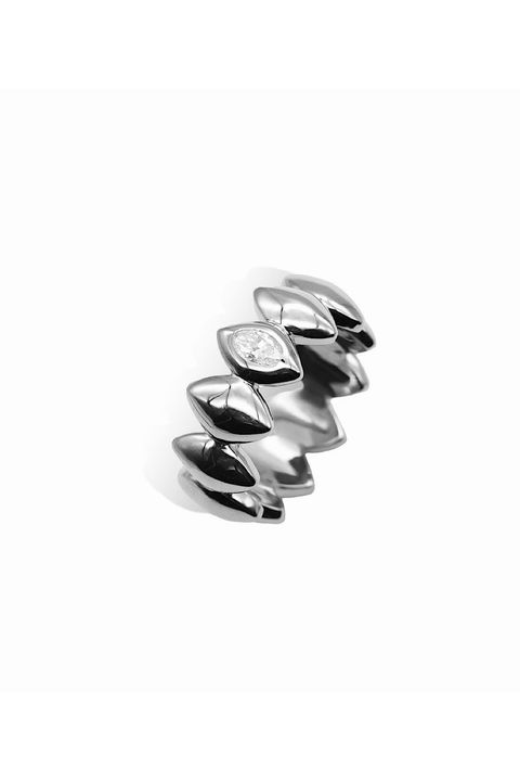 KORŌNĒ WIDE RING / コローン ワイド リング K10/K18 (ホワイトゴールド)