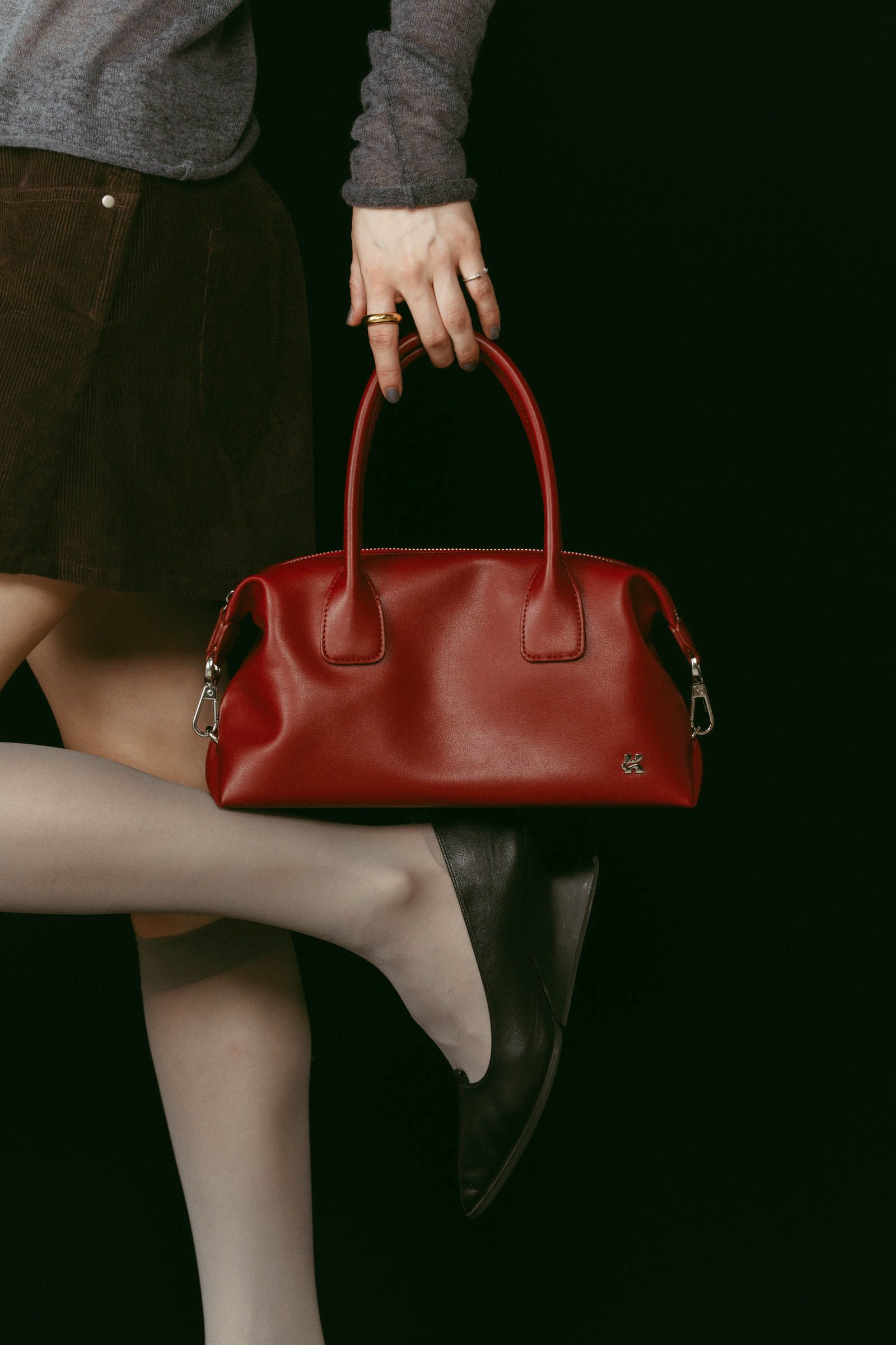 side hook boston bag / サイドフック ボストンバッグ (レッド) / 25AW