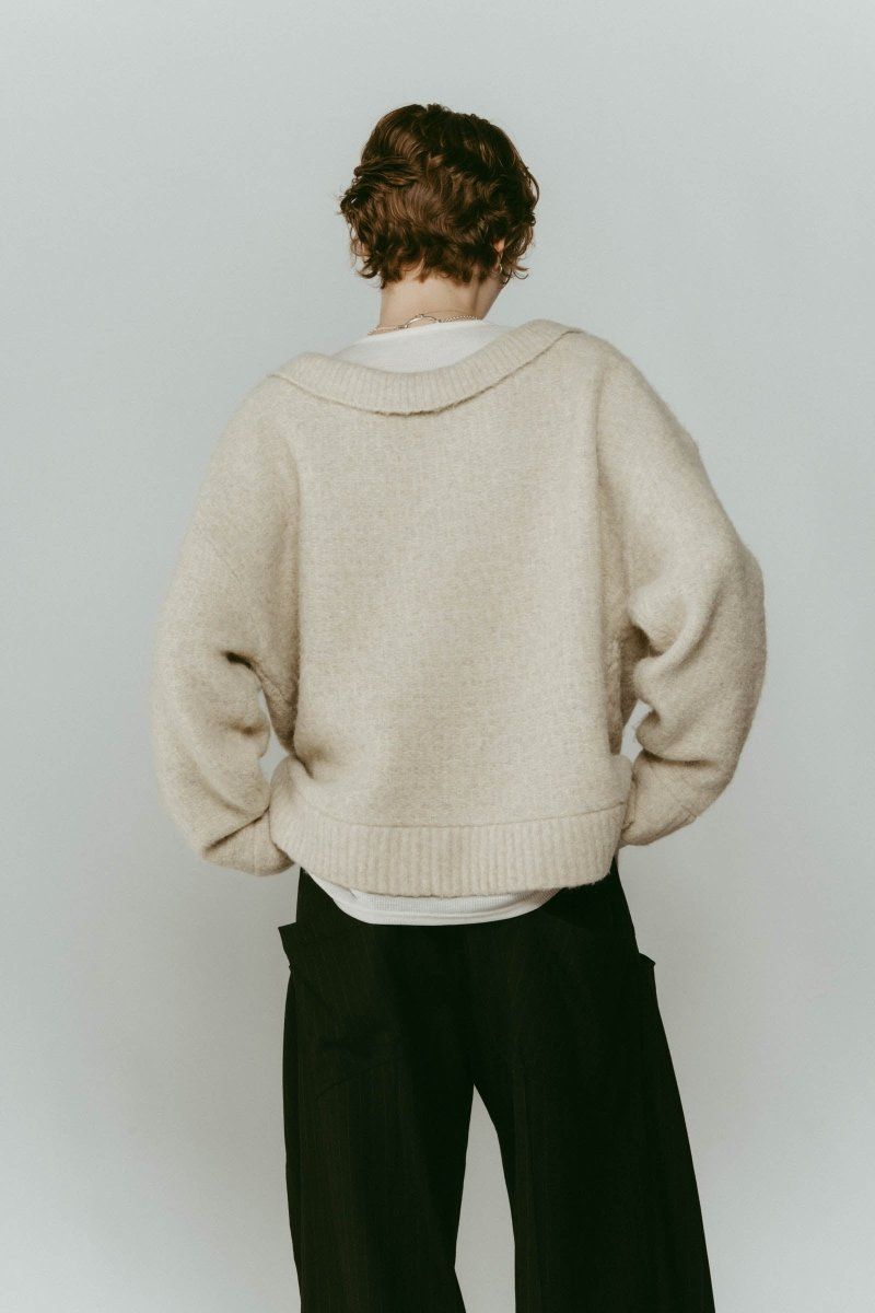 docking loose knit(unisex) / ドッキングルーズニット (アイボリー) / 25AW