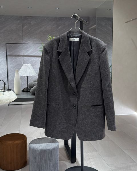 【25AW】Herringbone Wool Jacket / ヘリンボーン ウールジャケット (ブラウン)