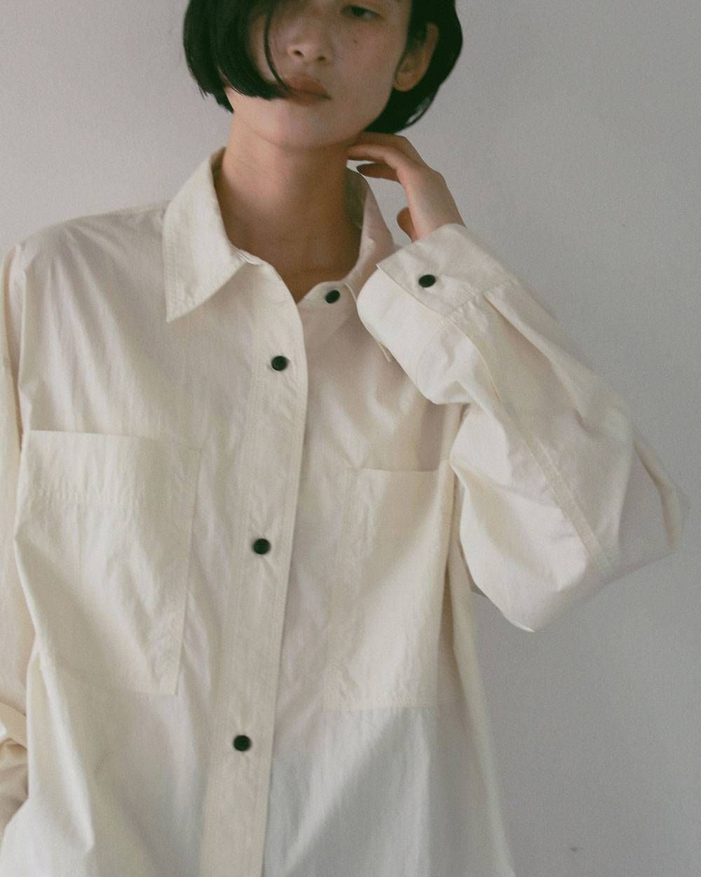 ワークオーバーシャツ (アイボリー) Work Over Shirts (Ivory) / 27SS
