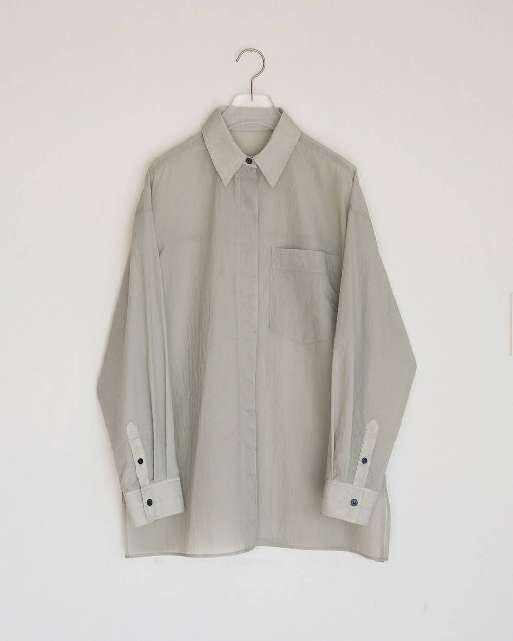シアーリップストップシャツ (アイスブルー) Sheer Ripstop Shirts (I/blue) / 26SS
