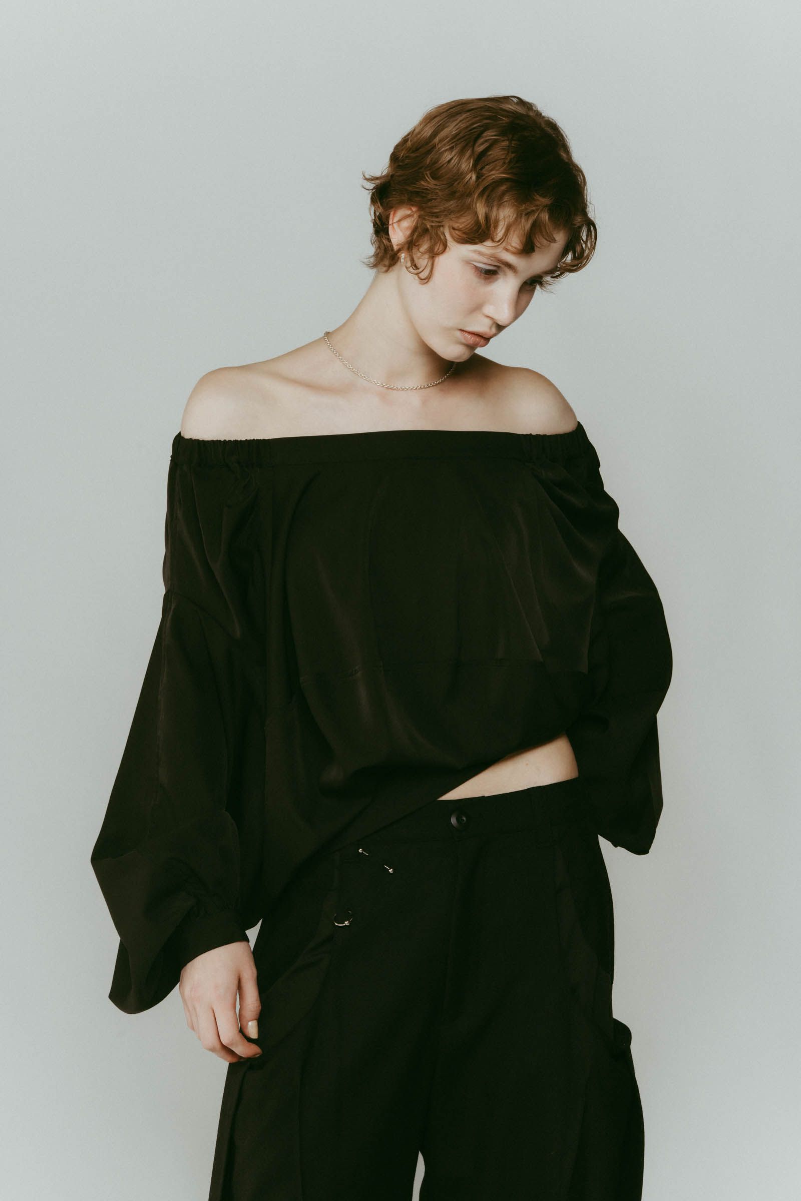 4way design blouse / 4ウェイ デザインブラウス (ブラック) / 25AW