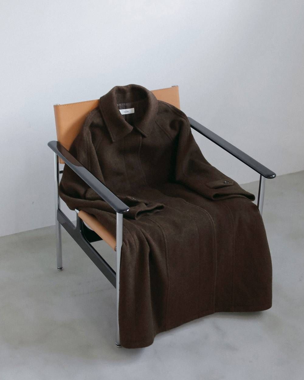 ステンカラーオーバーコート (ブラウン) Soutiencollar Over Coat (Brown) / 26AW 【6月29日まで期間限定予約】