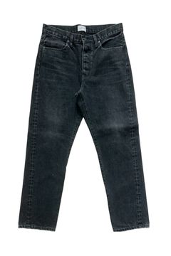 THE STRAIGHT JEAN TROUSERS / ストレートデニムトラウザー / ユニセックス (ブラック)