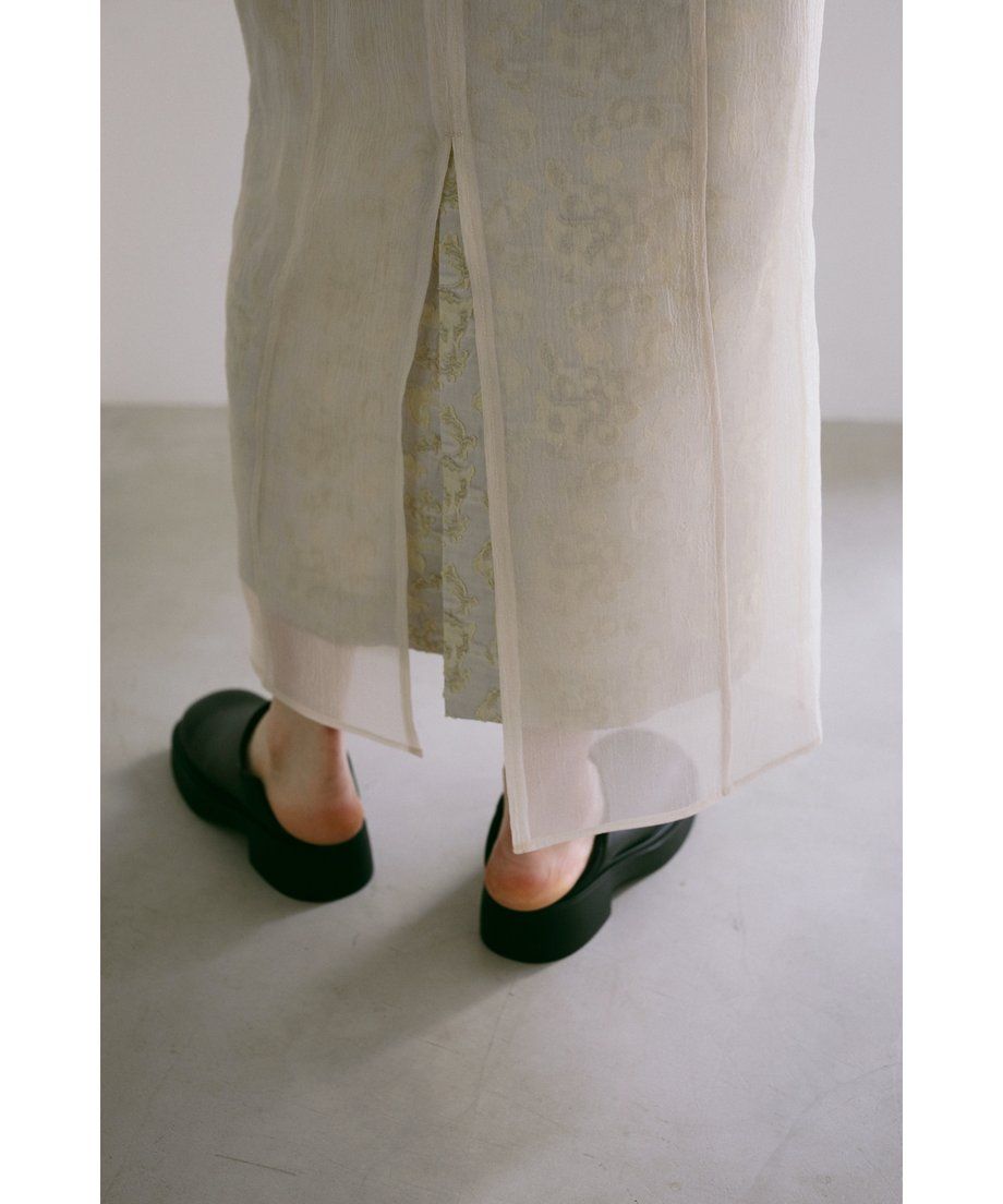 Louise jacquard skirt / ルイーズジャカードカート (イエロー)