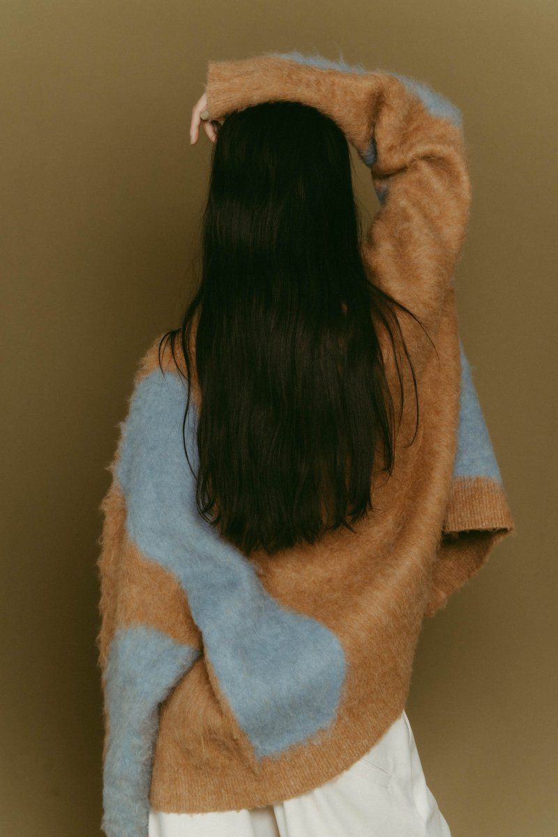 Vnack cardigan(unisex) / Vネックカーディガン (キャメル) / 25AW