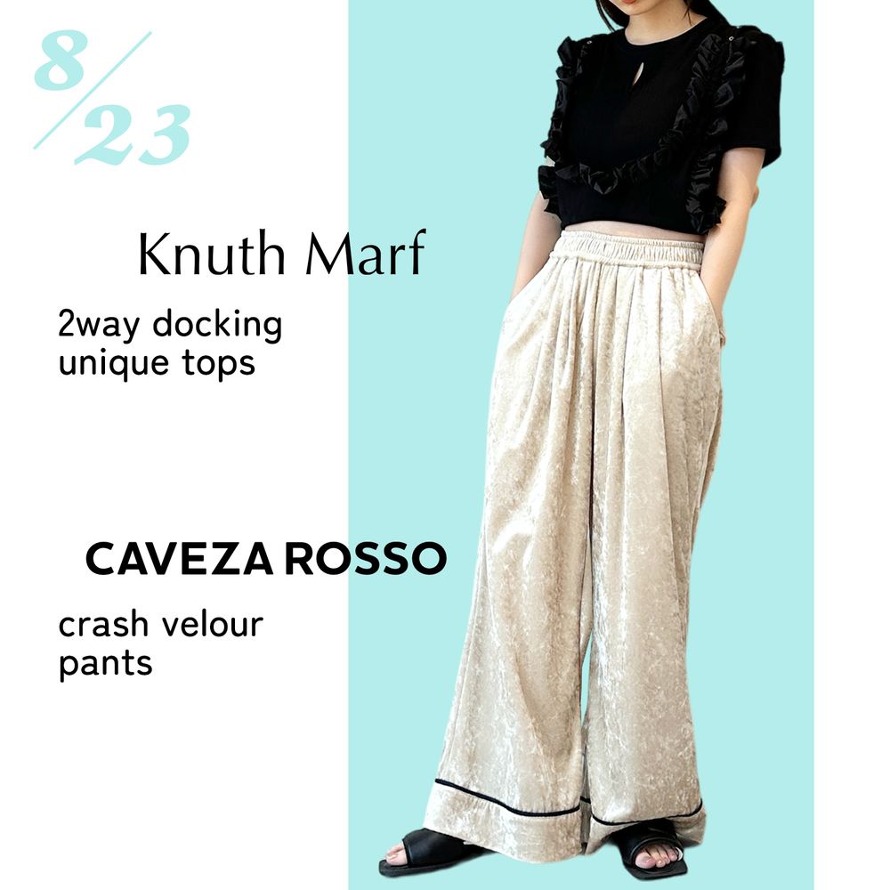 Knuth Marf CAVEZA ROSSO コーデ 🖤🧡
