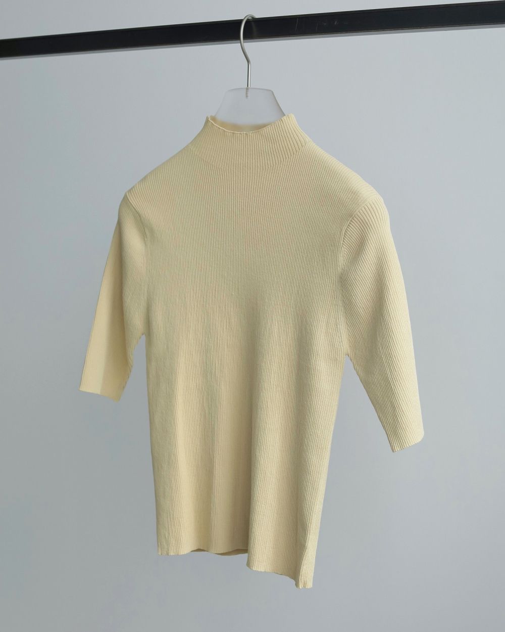 アンヌーク anuke Rib Knit ハーフスリーブリブニット ànuke - Halfsleeve Rib Knit / ハーフスリーブ リブニット