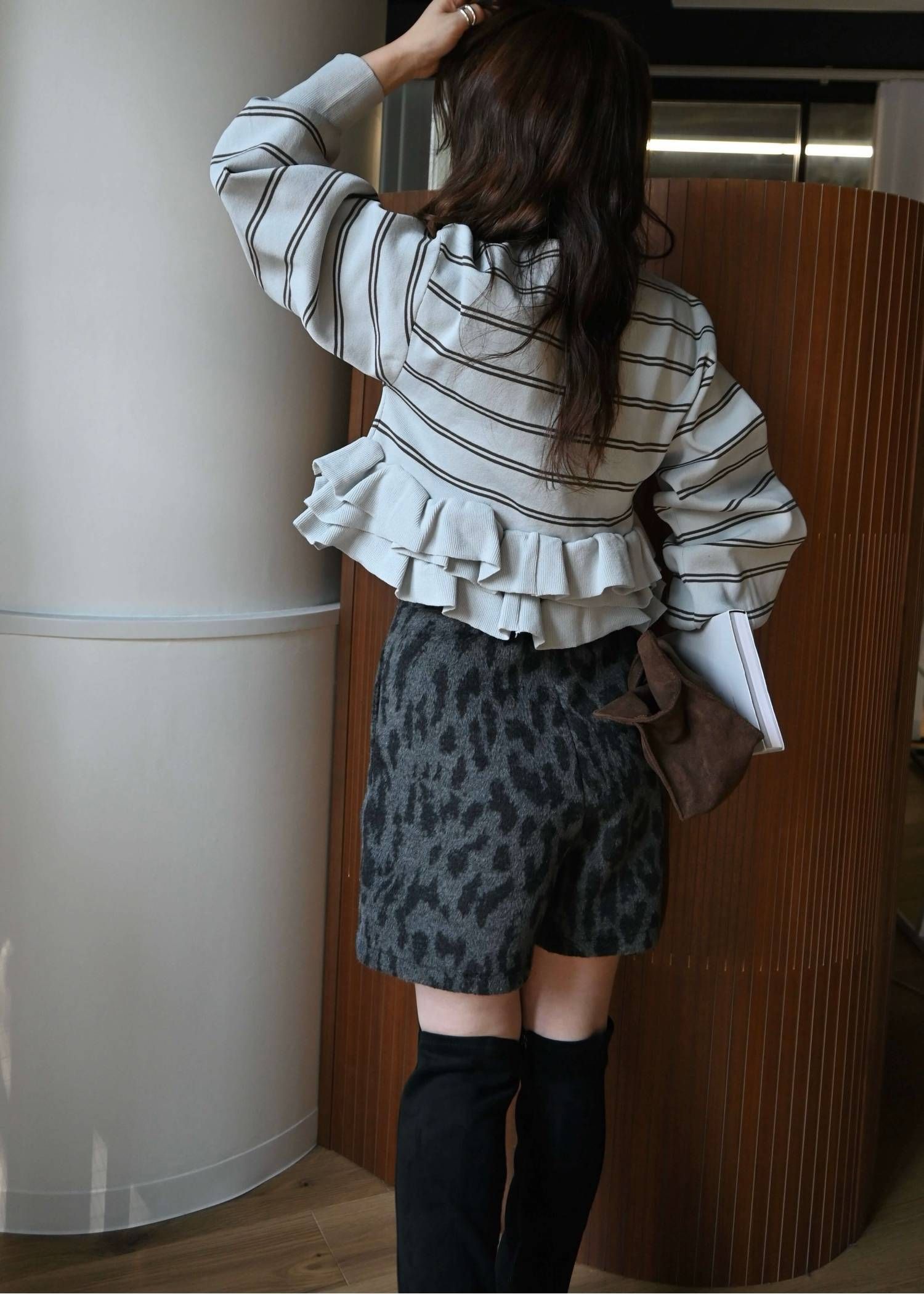 レオパード ブラッシュ ショートパンツ (チャコール) leopard brushed S/PT (Charcoal) /  26SS