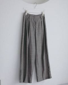ウールシャンブレー タックパンツ (グレージュ) Woolchambray Tuck Pants (Graige) / 27SS