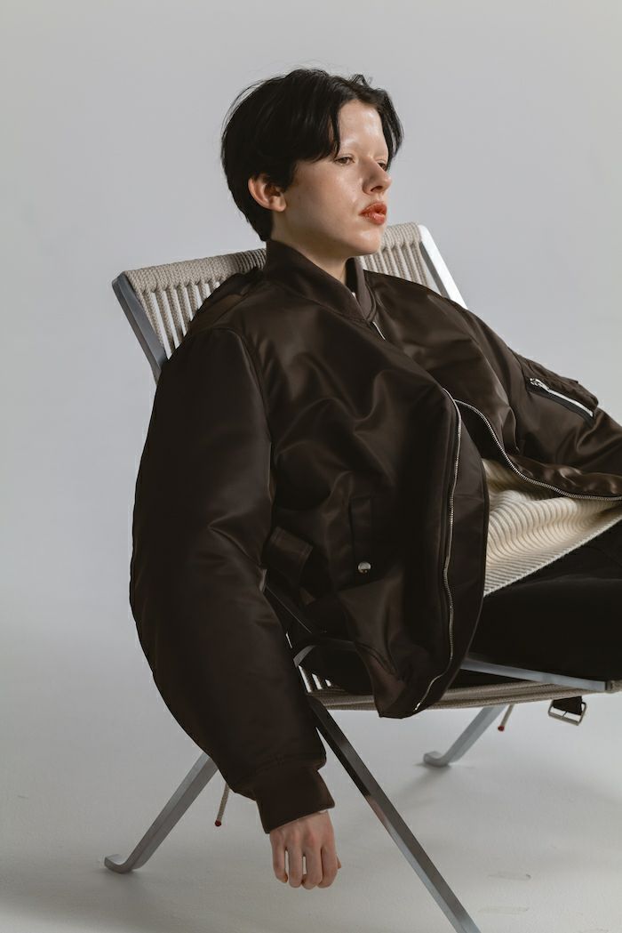 【25AW】MA-1 / リモンタナイロン フライトジャケット (ブラウン)