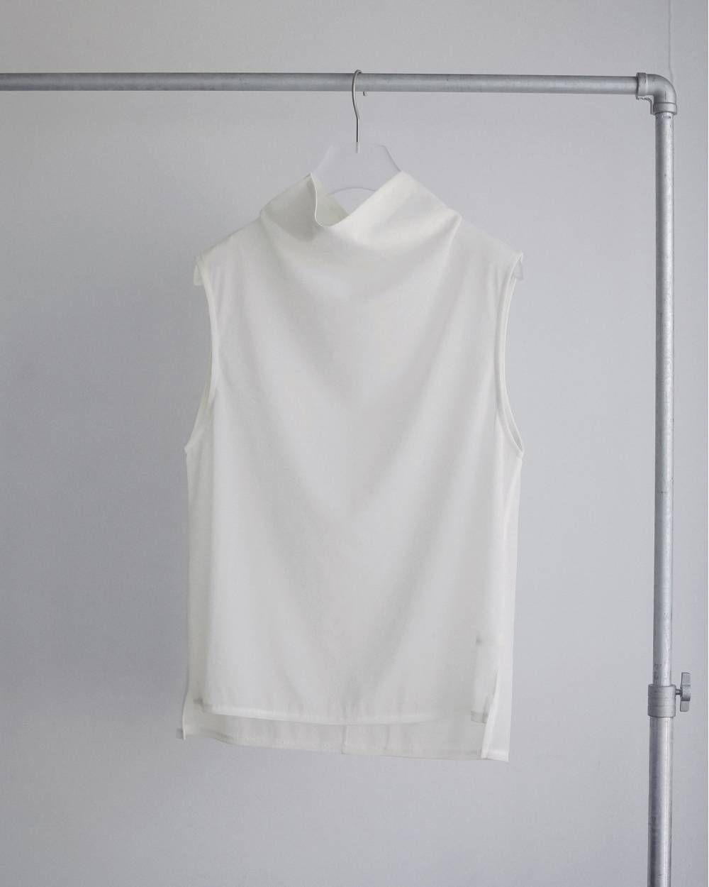 シフォン ノースリーブ トップス (アイボリー) Sleeveless Chiffon Tops (Ivory) / 27SS