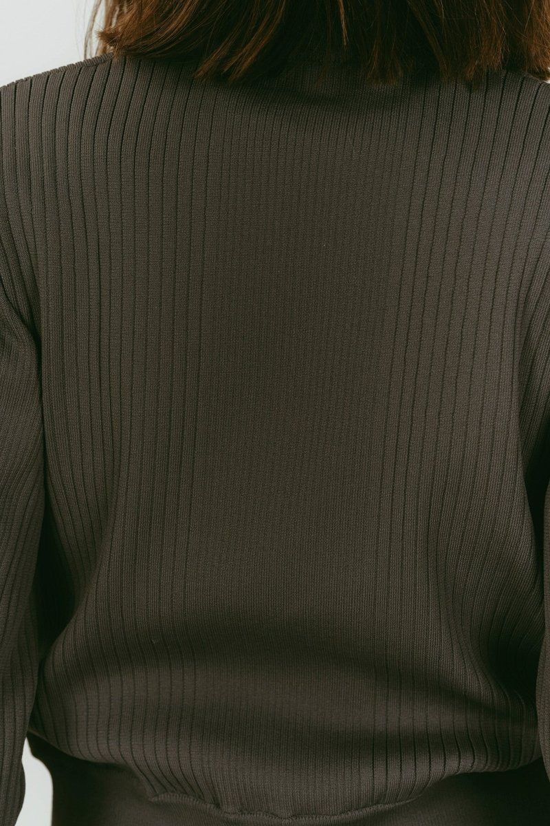 pocket zip up knit (Gray) / ポケットジップアップニット (グレー) / 26SS