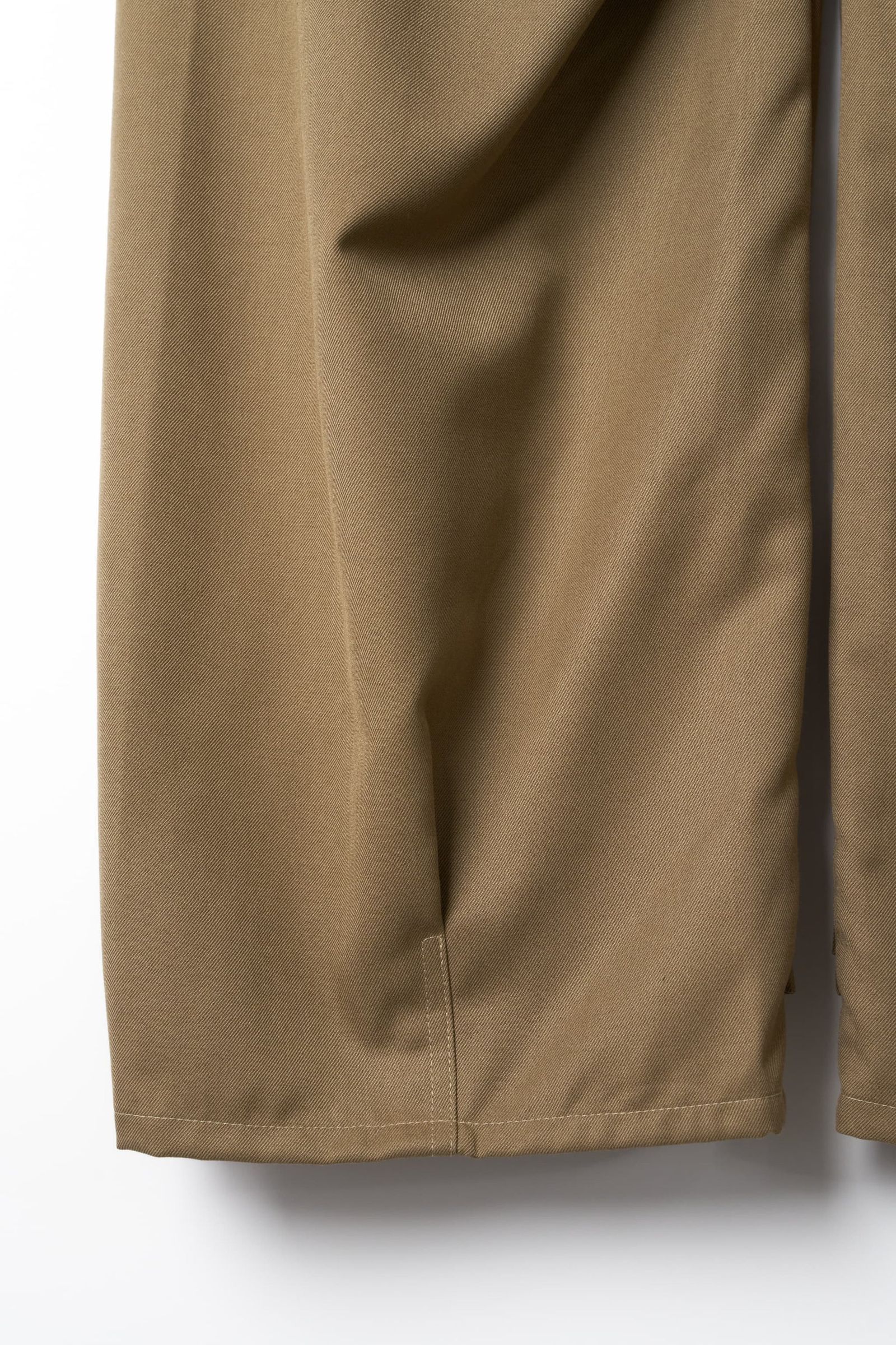 クリング ドレープパンツ (ブラウン) cling draped pants(unisex) (Brown) / 26AW