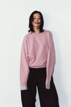 【UNISEXサイズ】2ウェイ ノームコア ニット (ピンク) 2way cuffs normcore knit(unisex) (Pink) / 26AW