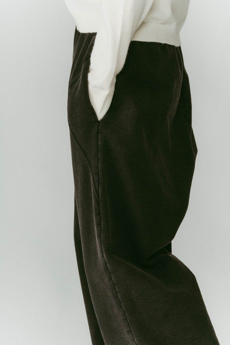 wide-leg sweatpants(unisex) / ワイドレッグ スウェットパンツ (ブラック) / 25AW