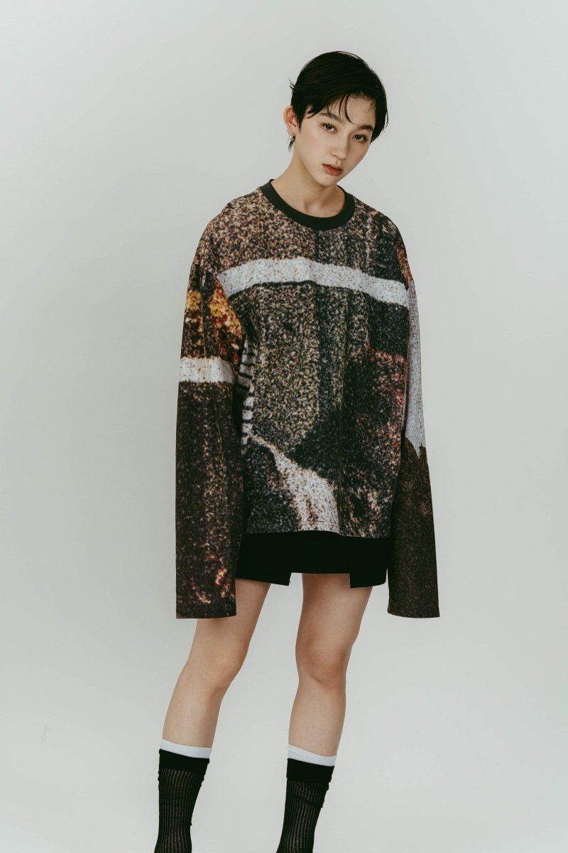 scenery print long sleeve tee (Paris) / プリントロングスリーブTシャツ (パリ) / 26SS