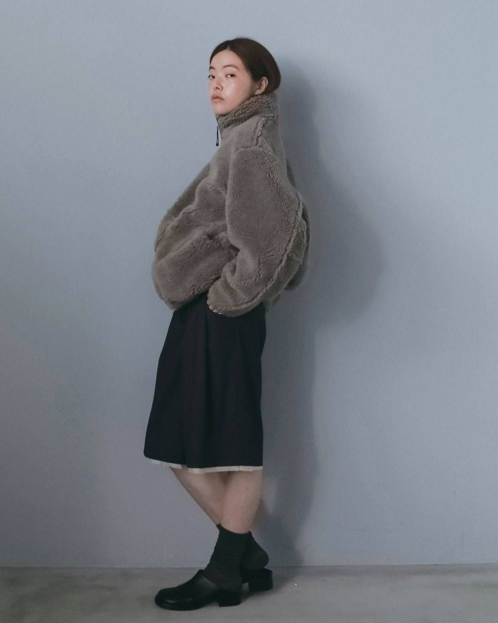 ボアジップブルゾン (ベージュ) Boa Zip Blouson (Beige) / 26AW 【6月29日まで期間限定予約】