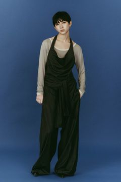 halter neck all in one (Black) / ホルターネックオールインワン (ブラック) / 26SS