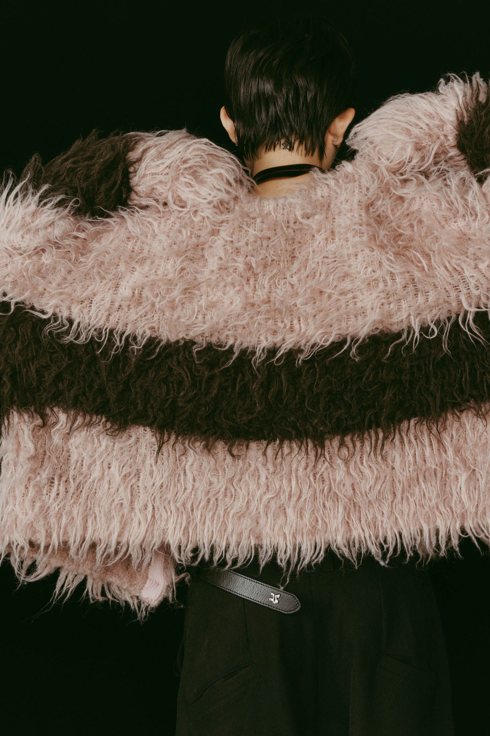 shaggy cardigan / シャギーカーディガン (ピンク) / 25AW