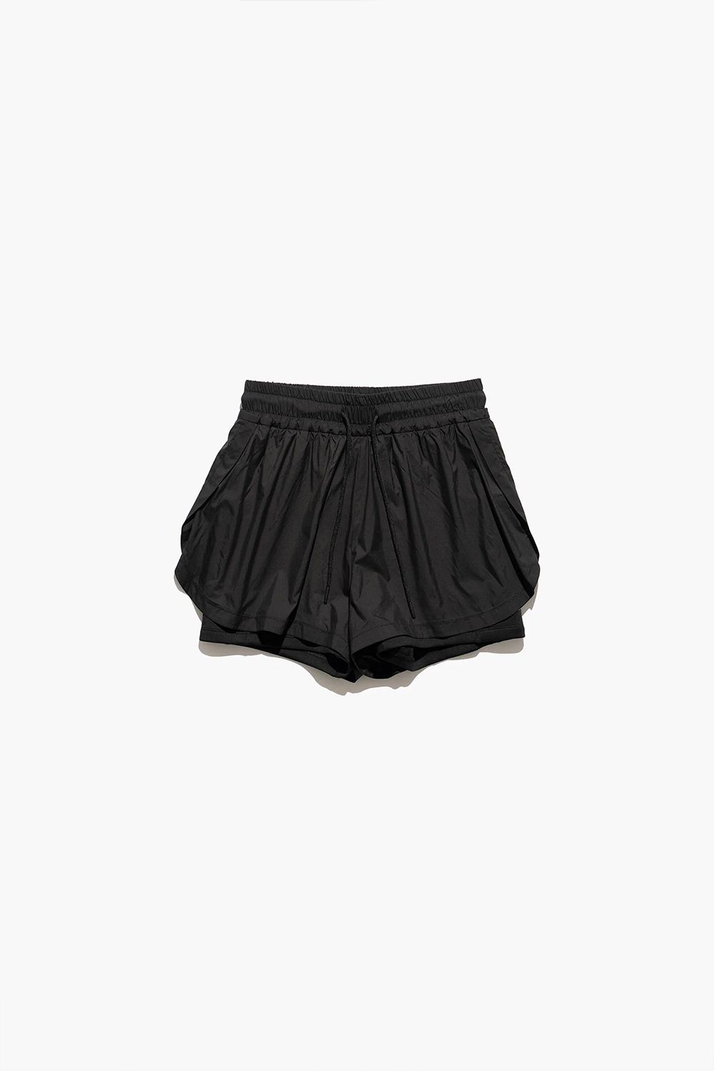 LAYARED ACTIVE SHORTS / レイヤード アクティブショーツ (ブラック) / レディース