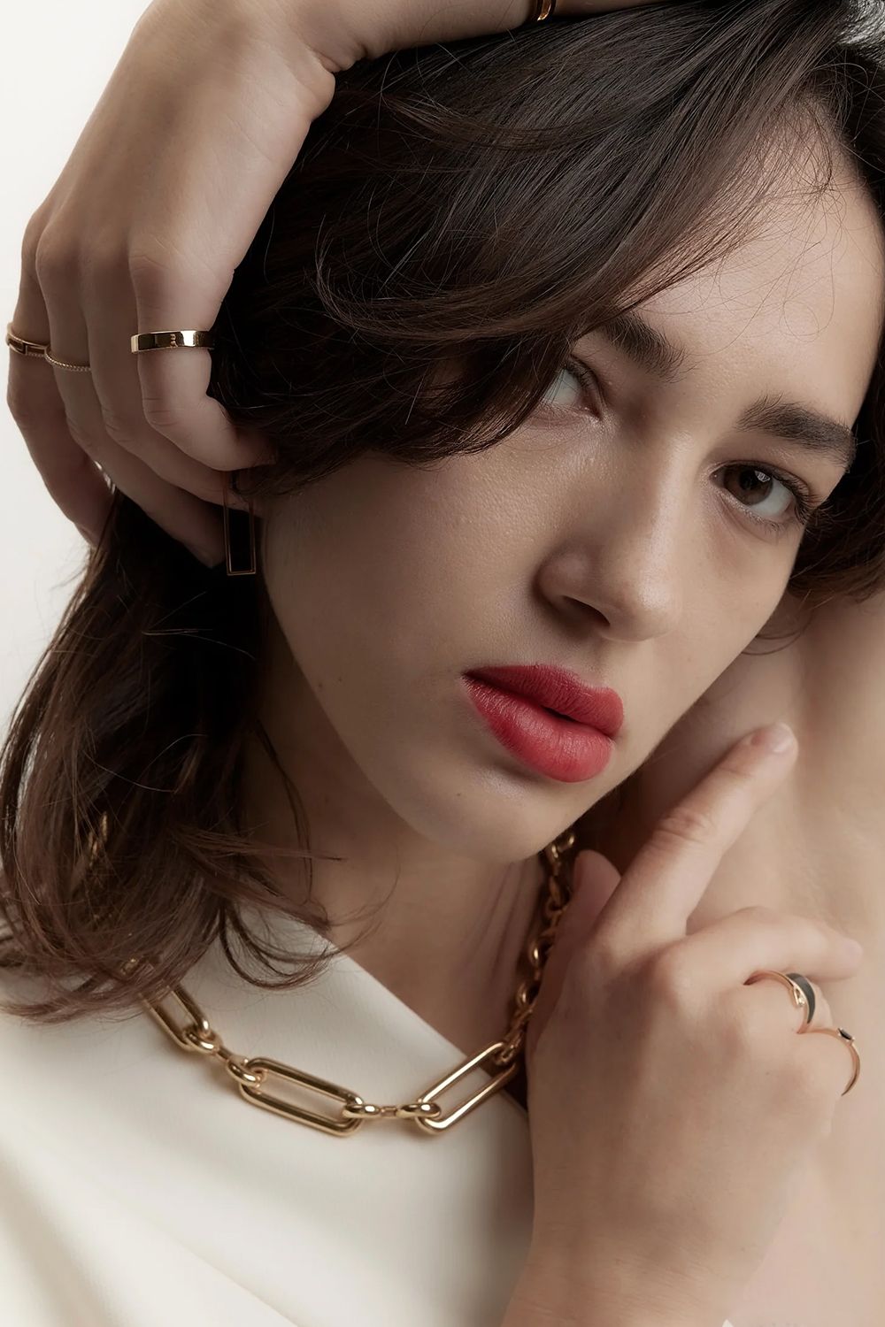 ROBUSTUS CHAIN NECKLACE / ロブストス チェーン ネックレス STERLING SILVER 925 (ゴールドベルメイユ)