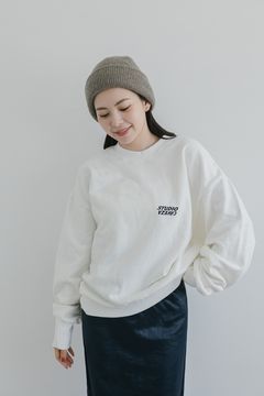 【再販売】STUDIO CAVEZA スウェットトップス (ホワイト)