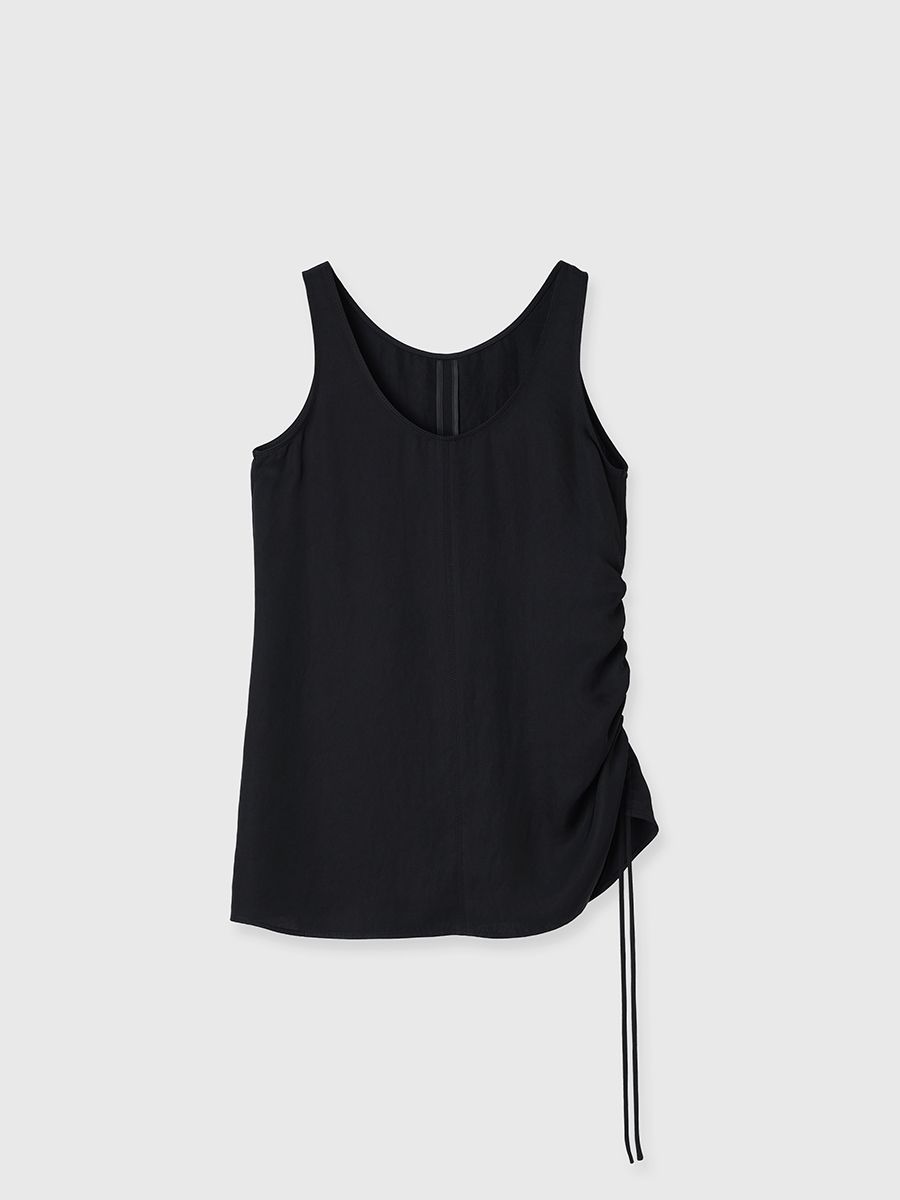 CREDONA - 【25SS】ACETATE GATHER TANK / アセテートギャザー