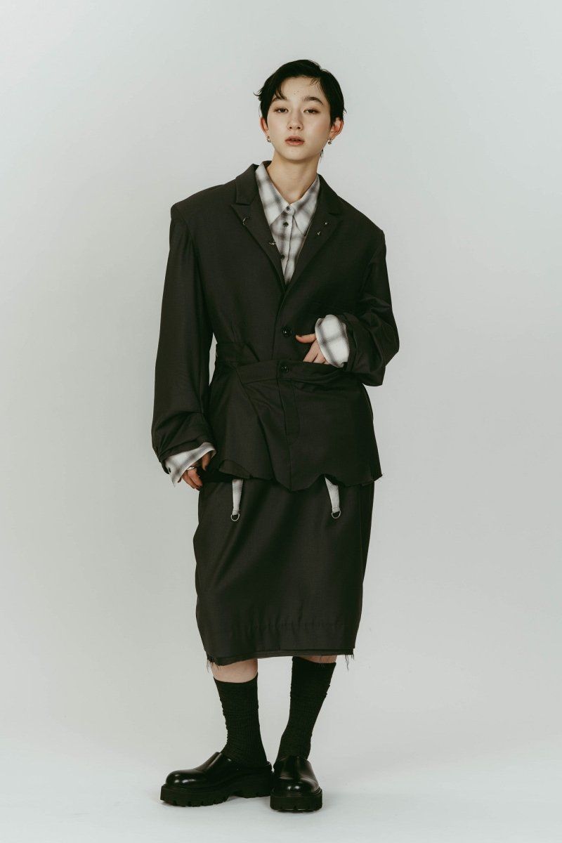 vintage tailored jacket (Gray) / ヴィンテージ テーラードジャケット (グレー) / 26SS