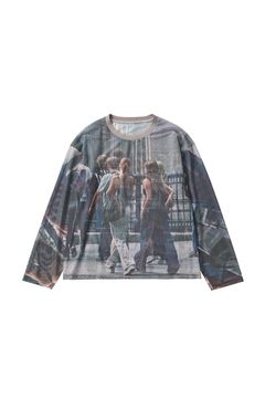 シアープリント ロングスリーブTシャツ (ガールズ) school sheer long-sleeve tee(unisex) (Girls) /  26SS