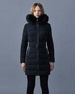 【2025AW】CALLA-BX / ファー付きストレッチダウンコート (ブラック)