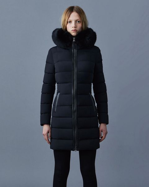 【2025AW】CALLA-BX / ファー付きストレッチダウンコート (ブラック)