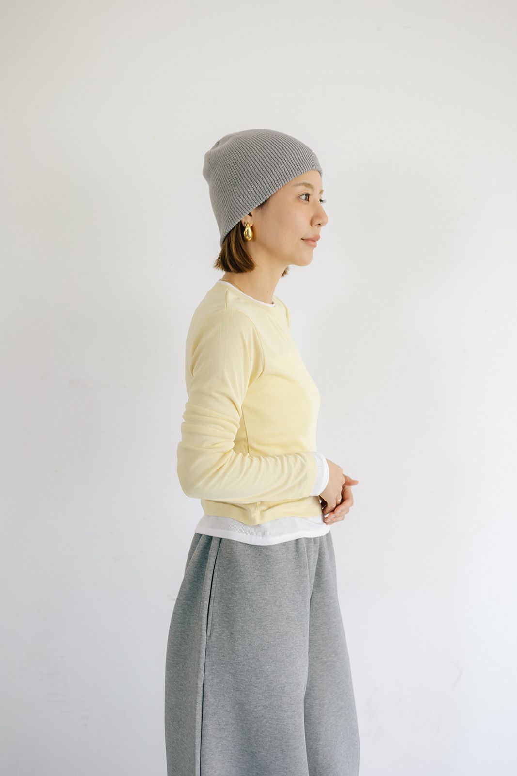 レイヤードライクロンT (イエロー) Layered Long Sleeve T-shirt (Yellow) / 26AW
