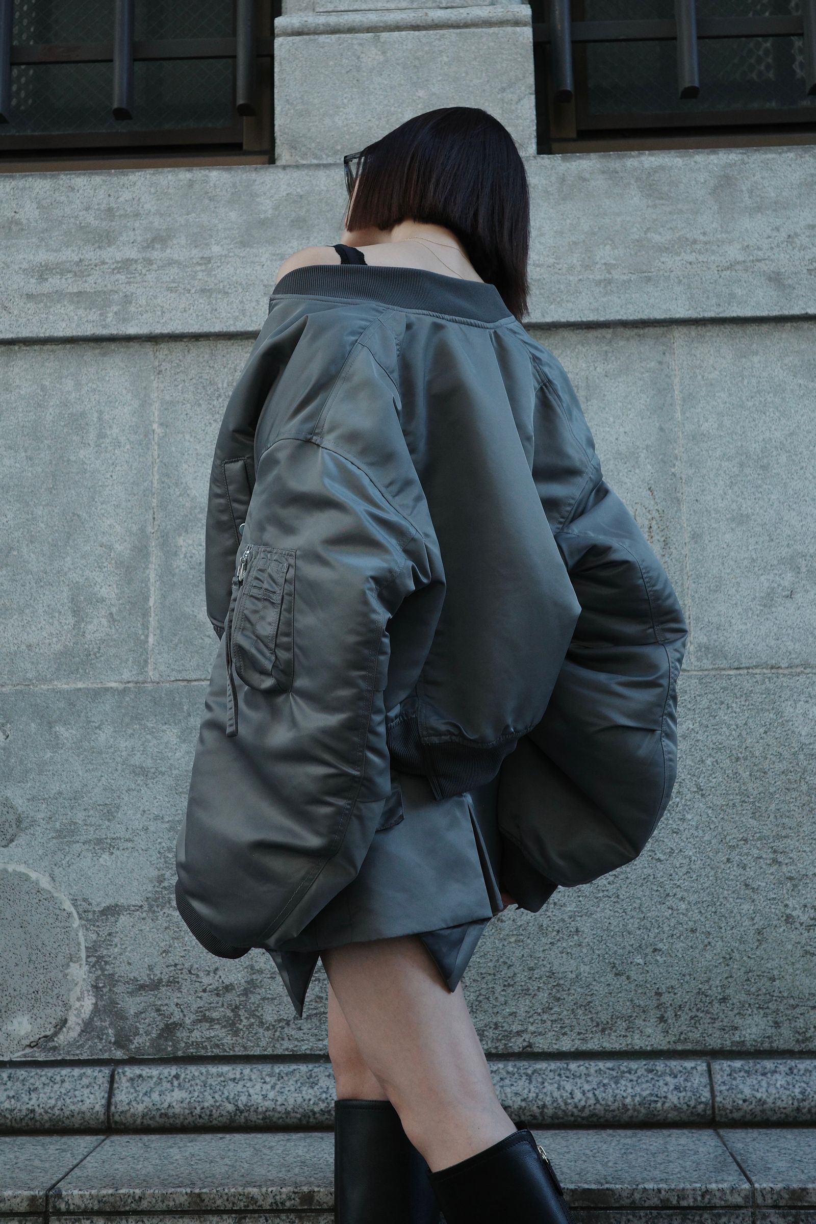Nylon MA-1 (グレー)