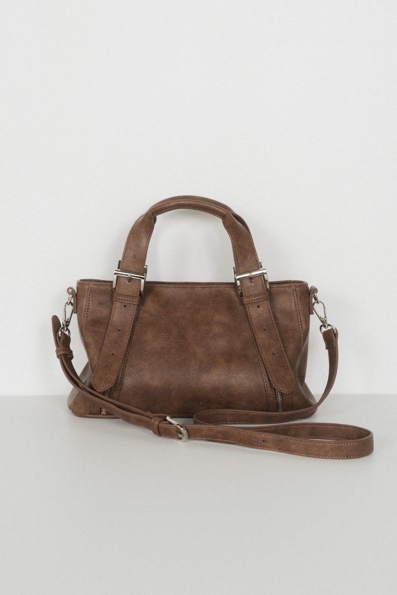 zip belt boston bag / ジップベルトボストンバッグ (ブラウン)