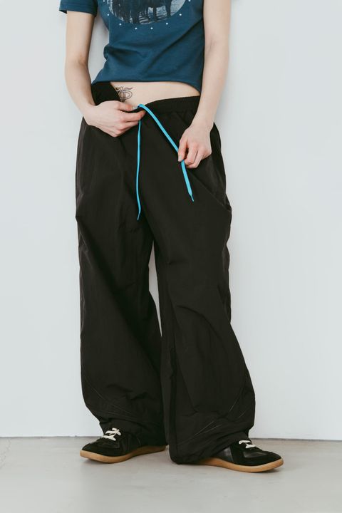 ナイロンイージーパンツ (ブラック) nylon easy pants(unisex) (Black) /  26SS