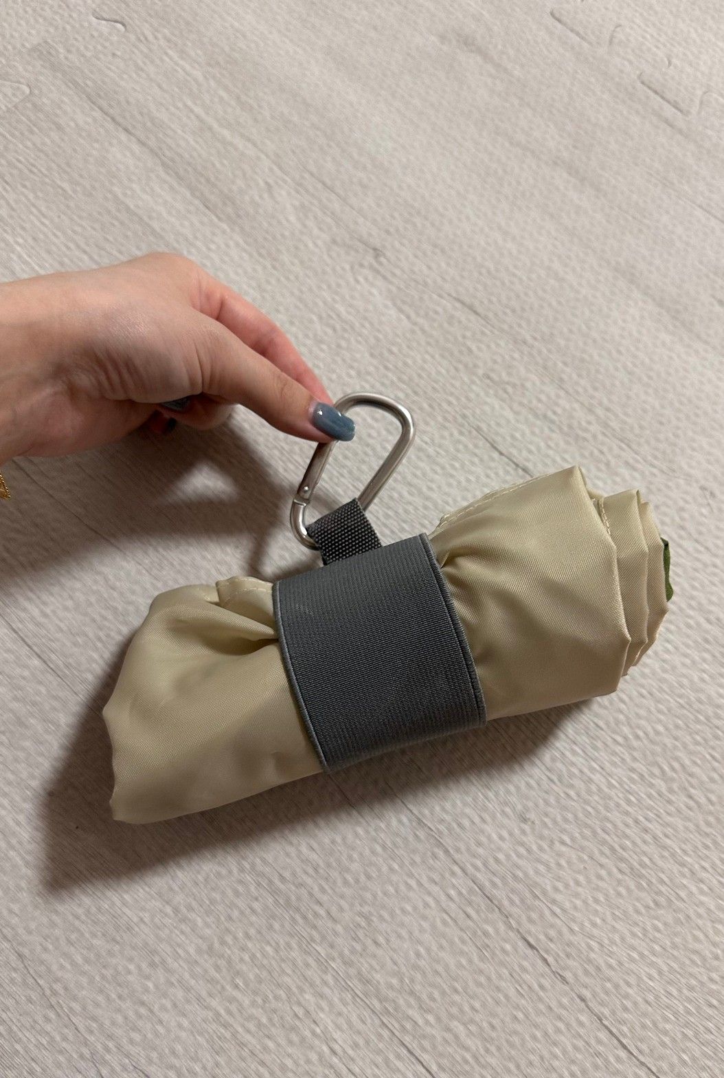 再生PETのBAGでNO PLASTICを叫ぶBAG (ベージュ)