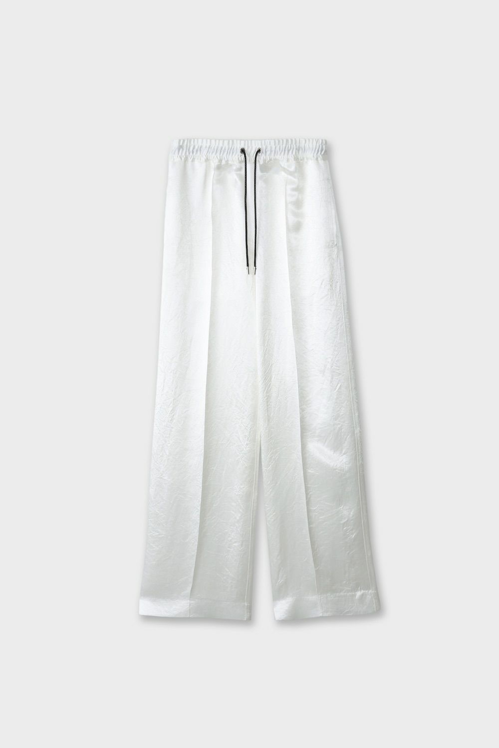 【24AW】SATIN RELAX PANTS / サテンリラックスパンツ (ホワイト)