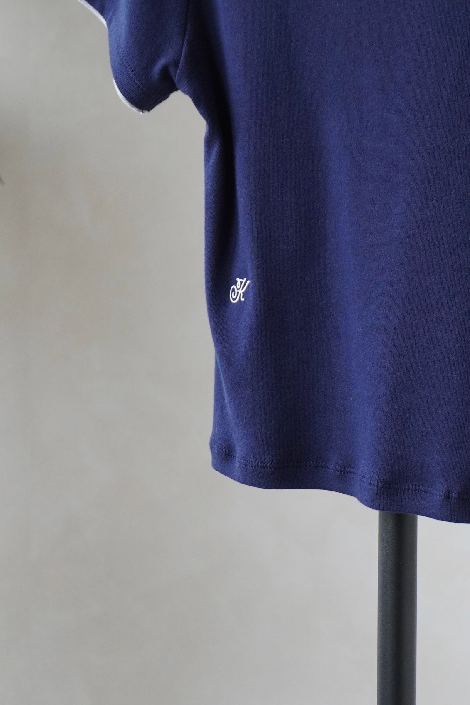 レイヤード クルーネックTシャツ (ネイビー) layered crewneck tee (Navy) /  26SS