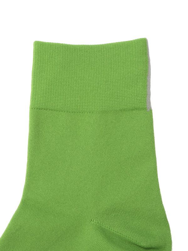 BI-COLOR BACK LINE SOCKS / バイカラーバックラインソックス (ライム)