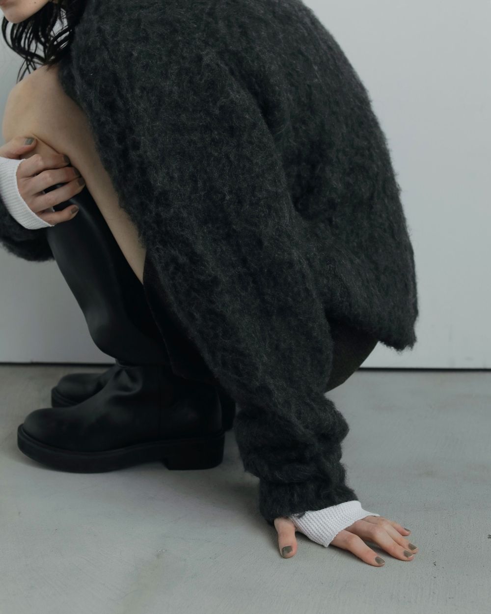 Ecoleather Long Boots / エコレザー ロングブーツ (ブラック)
