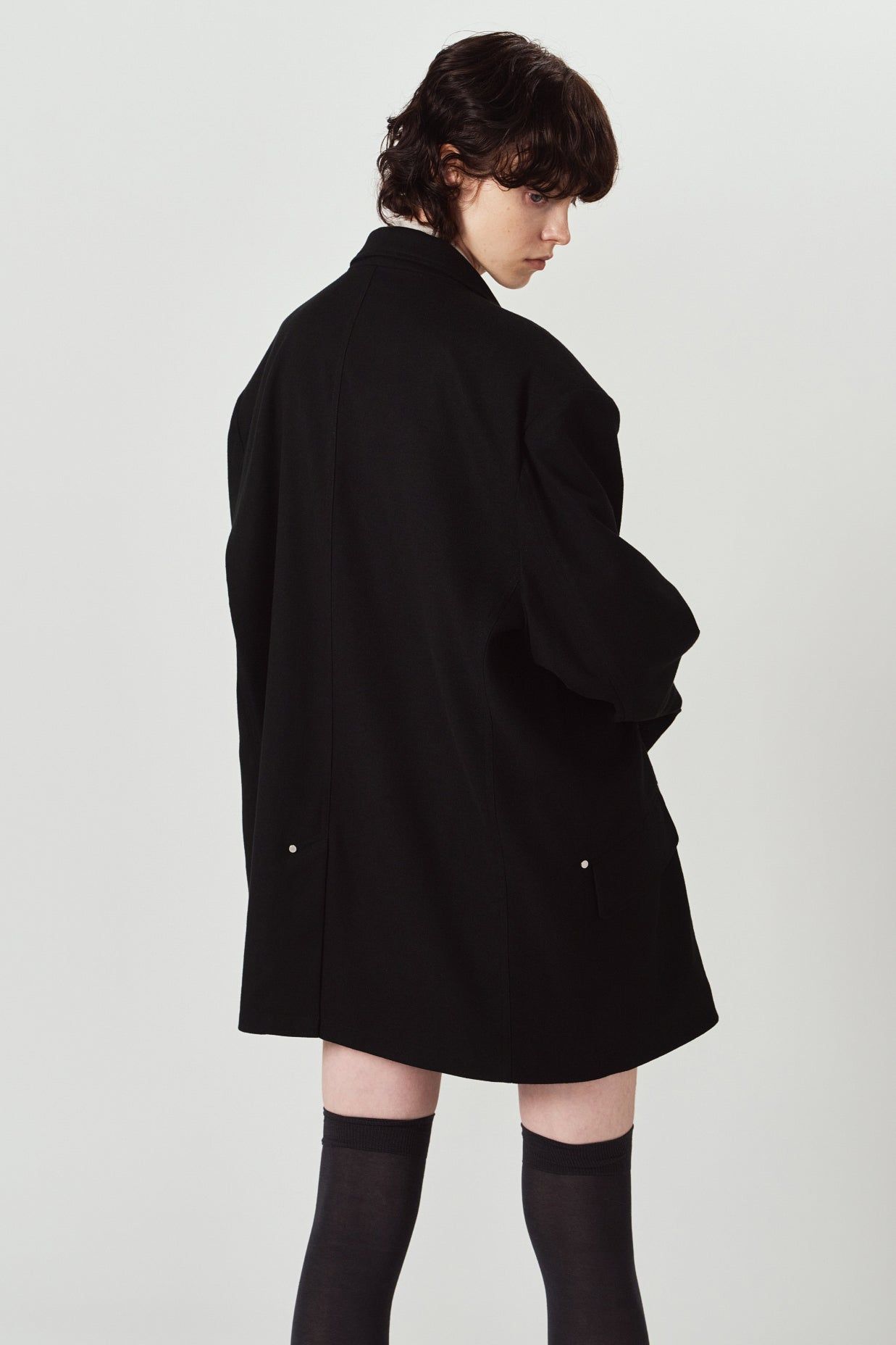 ユーティリティジャケット (ブラック) curve utility jacket(unisex) (Black) / 26AW