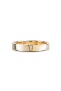 MELE MOISSANITE SIMPLE RING / メレ モアサナイト シンプル リング K9/K18 (イエローゴールド)